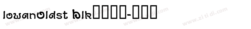 lowanOldst Blk常规斜体字体转换